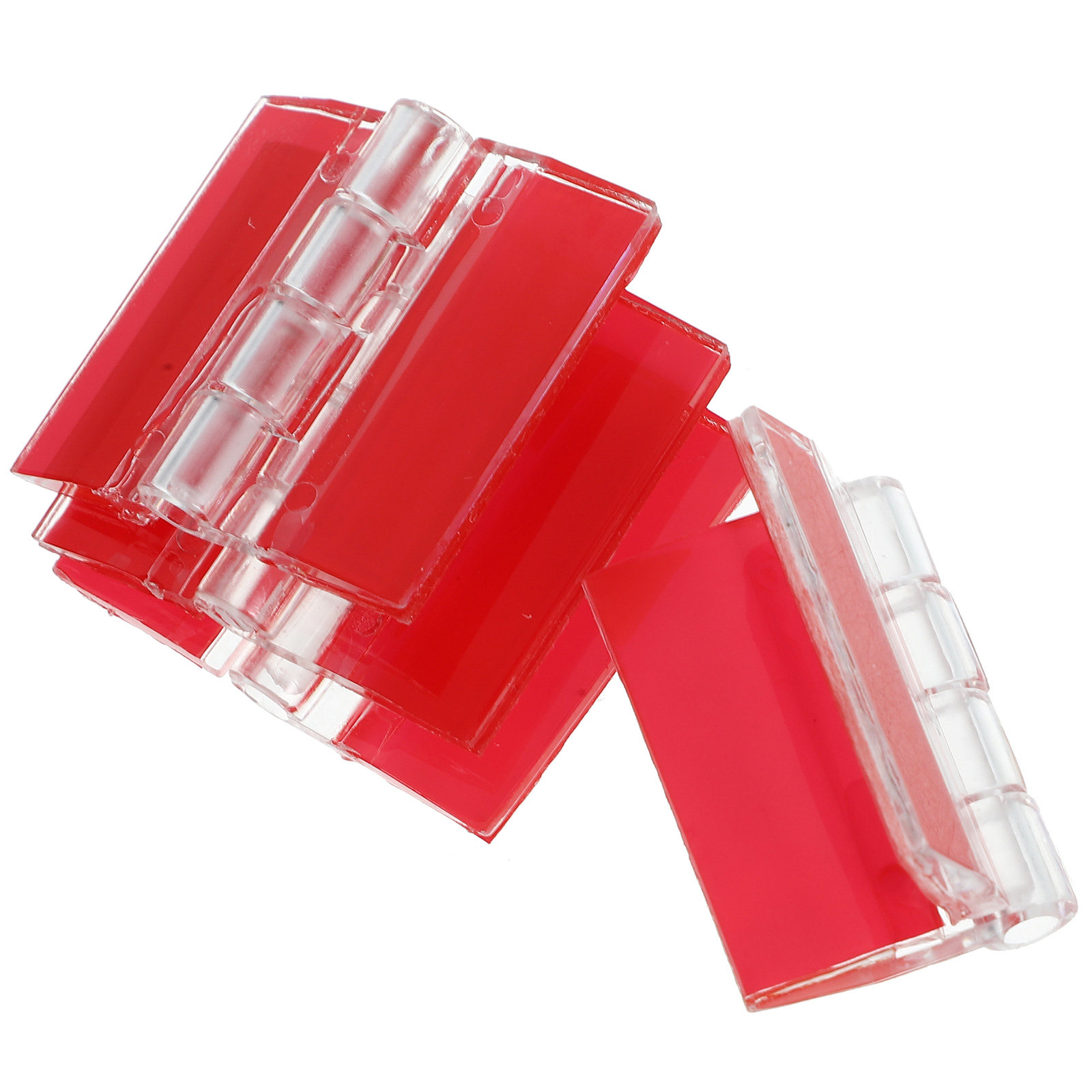 Woodworking Easy Projects - 4Pcs Clear Plastic Hinges Self-Adhesive Easy