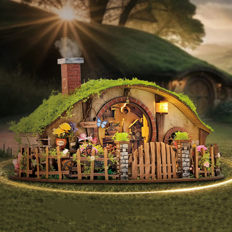 Woodworking Kids Toys - Wooden DIY Magic Ring Dollhouse with