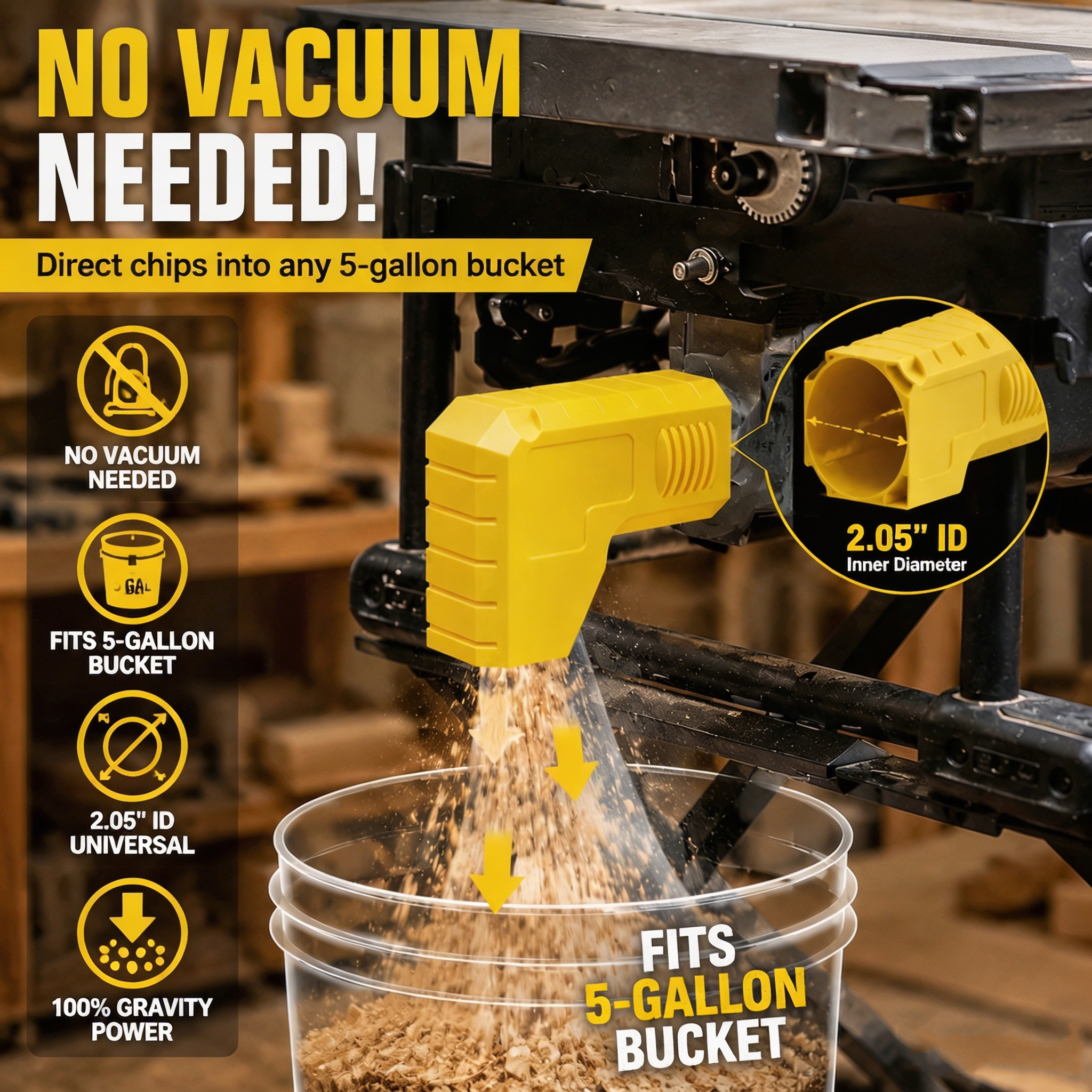 Table Saw Dust Collector 2.05  - Woodworking Shops incelemesi ve fiyatı