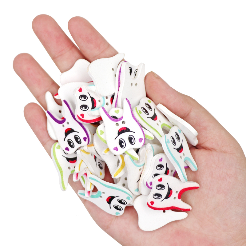 50/100pcs Wooden Button Tooth  - Woodworking Kids Toys incelemesi ve fiyatı