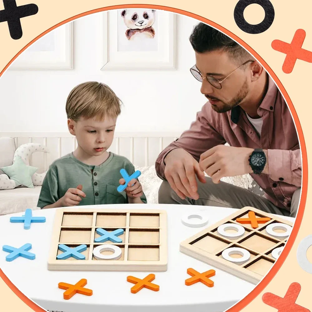 Wooden XO Tic Tac Toe Game Min - Woodworking Kids Toys incelemesi ve fiyatı