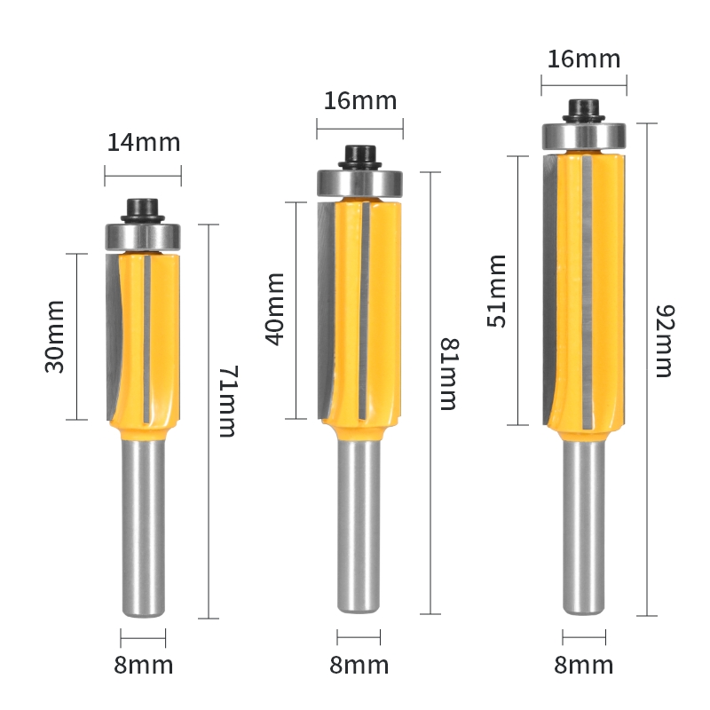 8mm Shank Z4 Flush Trim Router - Woodworking Nc incelemesi ve fiyatı
