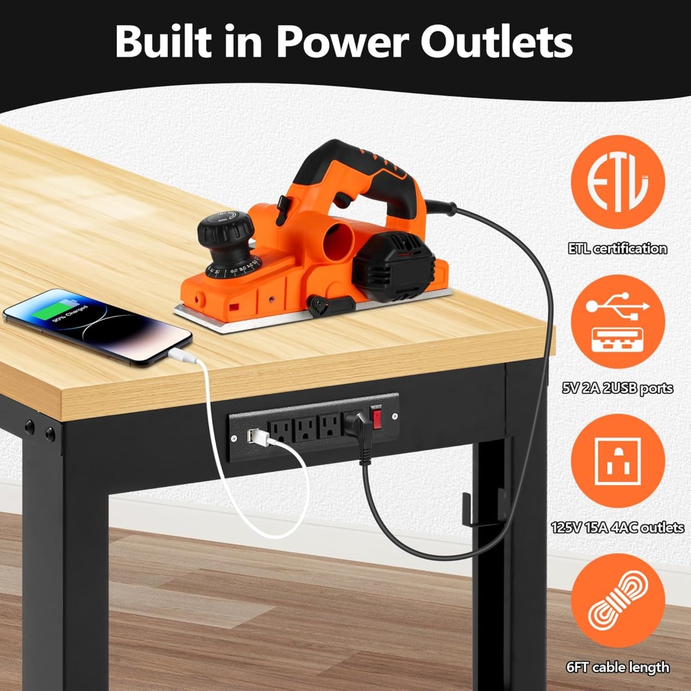 Adjustable Workbench, Heavy Du - Woodworking Work Table incelemesi ve fiyatı