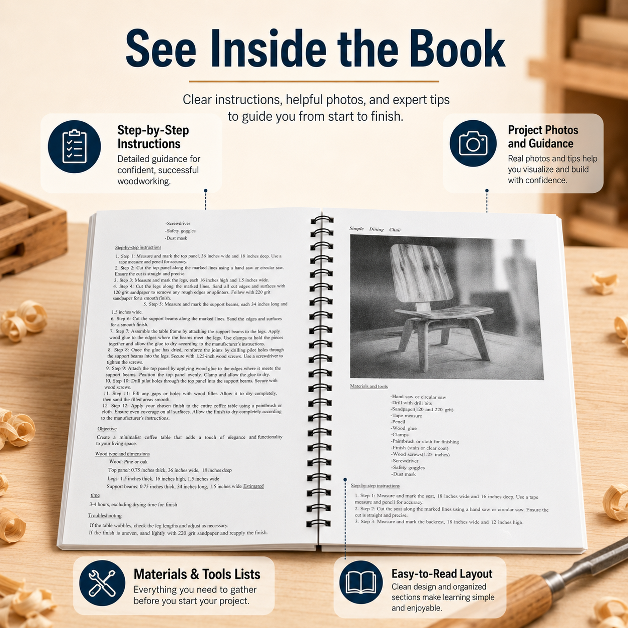 Beginner Woodwork Guide DIY Ho - Woodworking Ideas For Adults incelemesi ve fiyatı