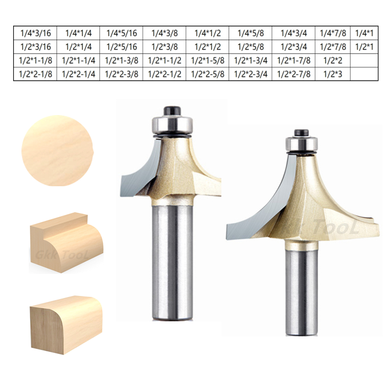 1/4 1/2 Inch Round Corner Mill - Woodworking Nc incelemesi ve fiyatı