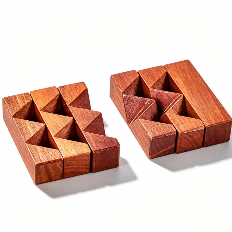 Wooden Knot Puzzle IQ Logic Tr - Woodworking Kids Toys incelemesi ve fiyatı