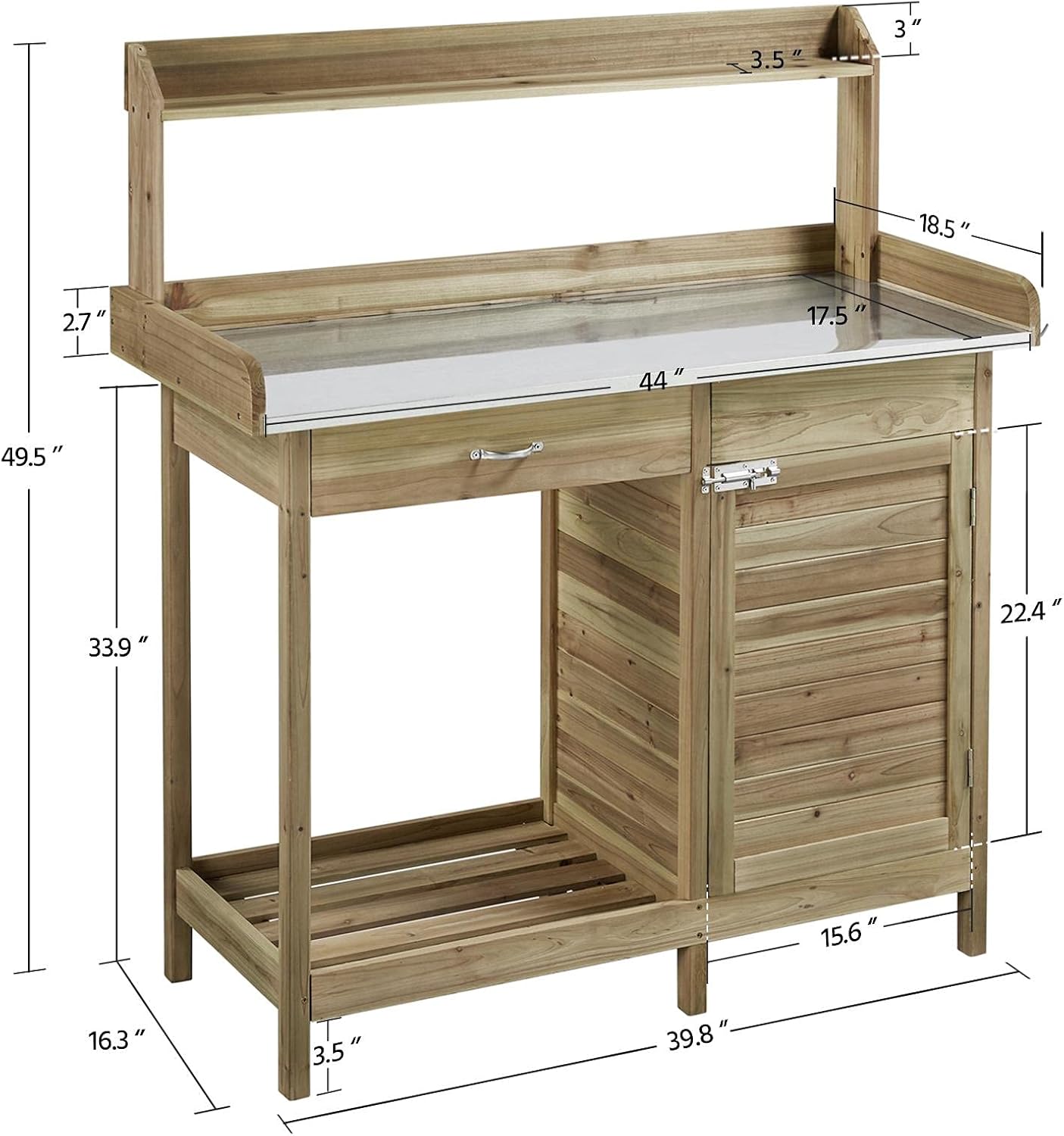 Outdoor Potting Bench Table, G - Woodworking Work Table incelemesi ve fiyatı