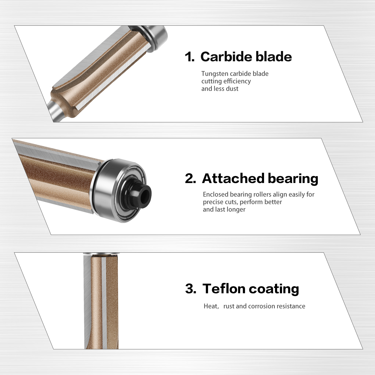 6mm 1/4in Shank Z3 Flush Trim  - Woodworking Nc incelemesi ve fiyatı