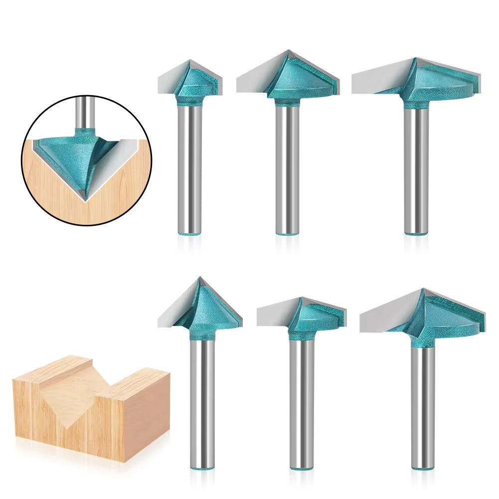 6mm V Bit CNC Solid Carbide En - Woodworking Nc incelemesi ve fiyatı