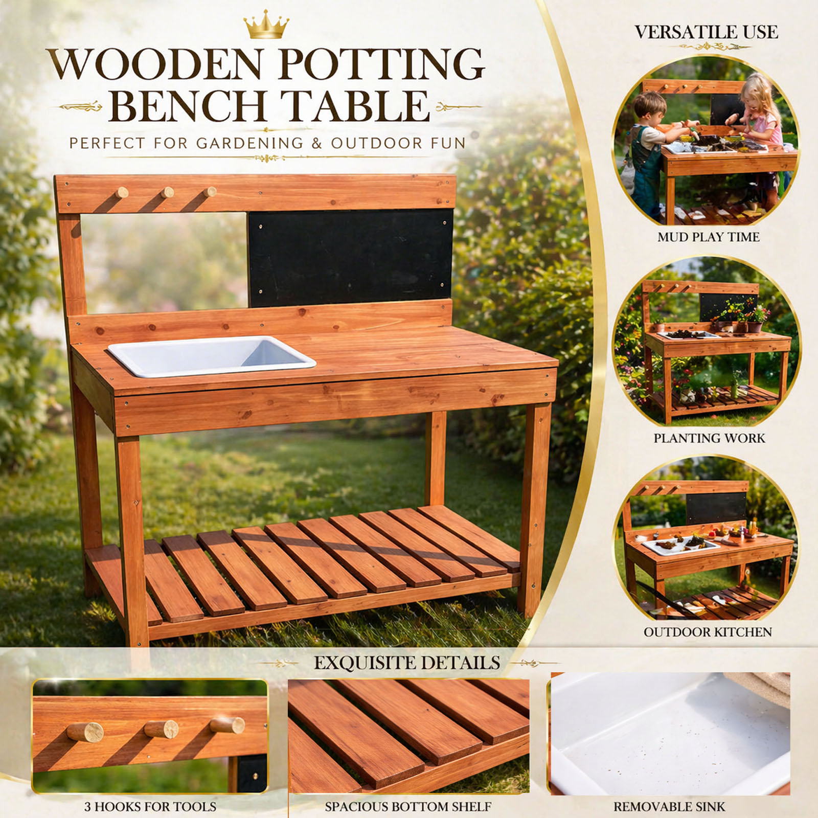 Wooden Potting Benches For Chi - Woodworking Work Table incelemesi ve fiyatı
