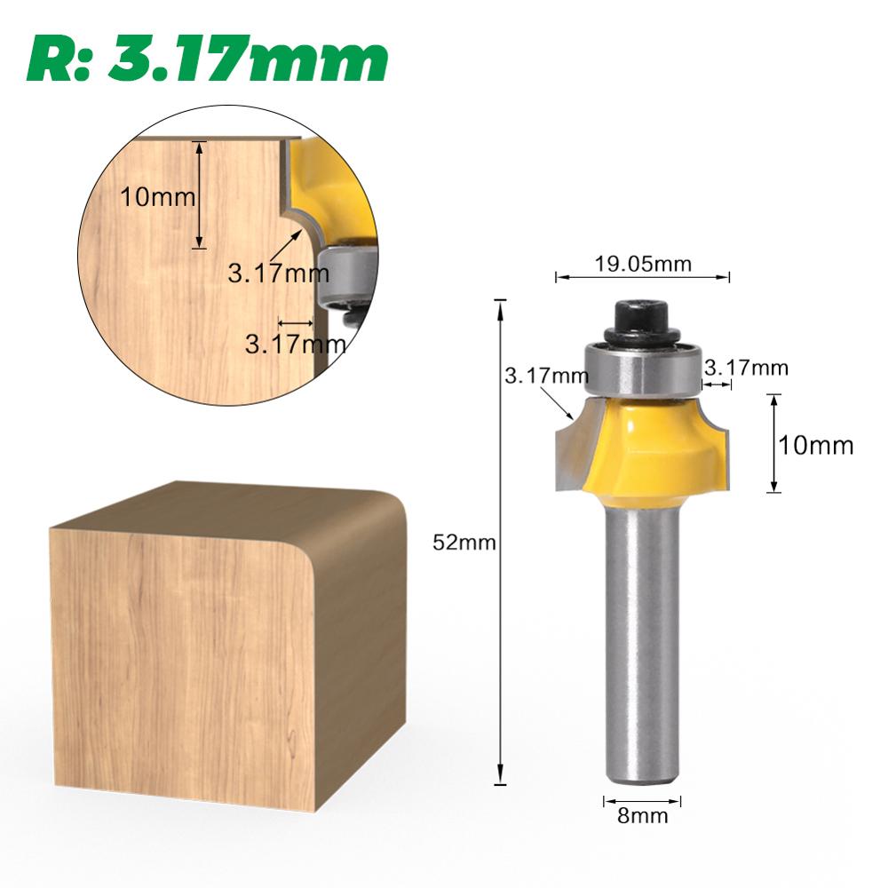8mm shank Corner Round Over Ro - Woodworking Nc incelemesi ve fiyatı