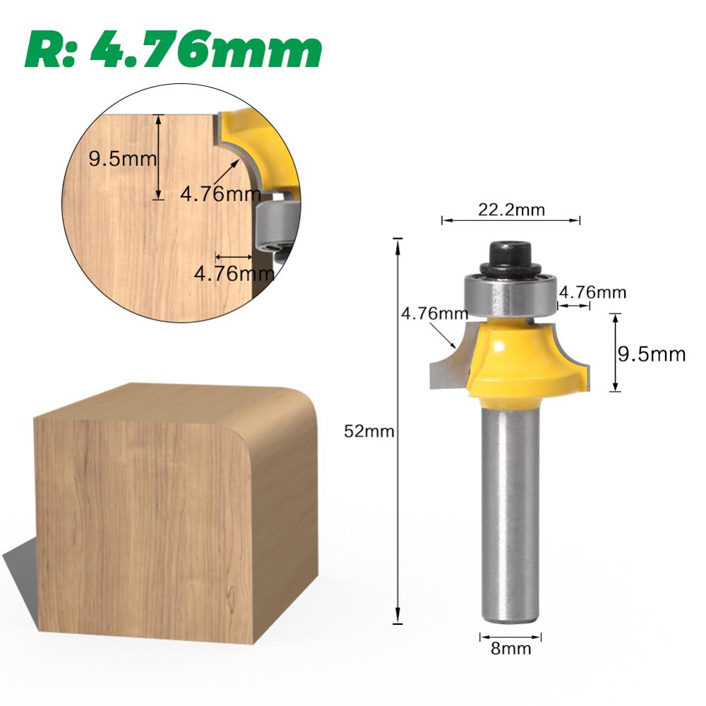 8mm shank Corner Round Over Ro - Woodworking Nc incelemesi ve fiyatı