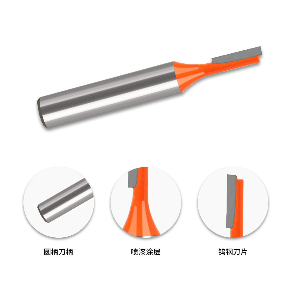 3pcs 8mm Shank Straight Router - Woodworking Nc incelemesi ve fiyatı