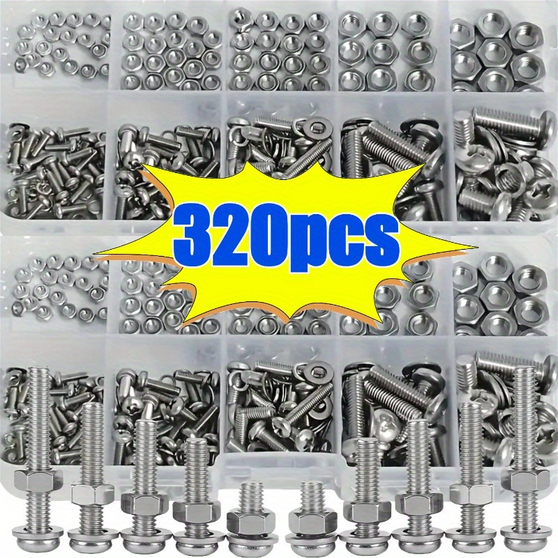 Hex Nuts and Bolt Set - 320 pi - Woodworking Shop incelemesi ve fiyatı