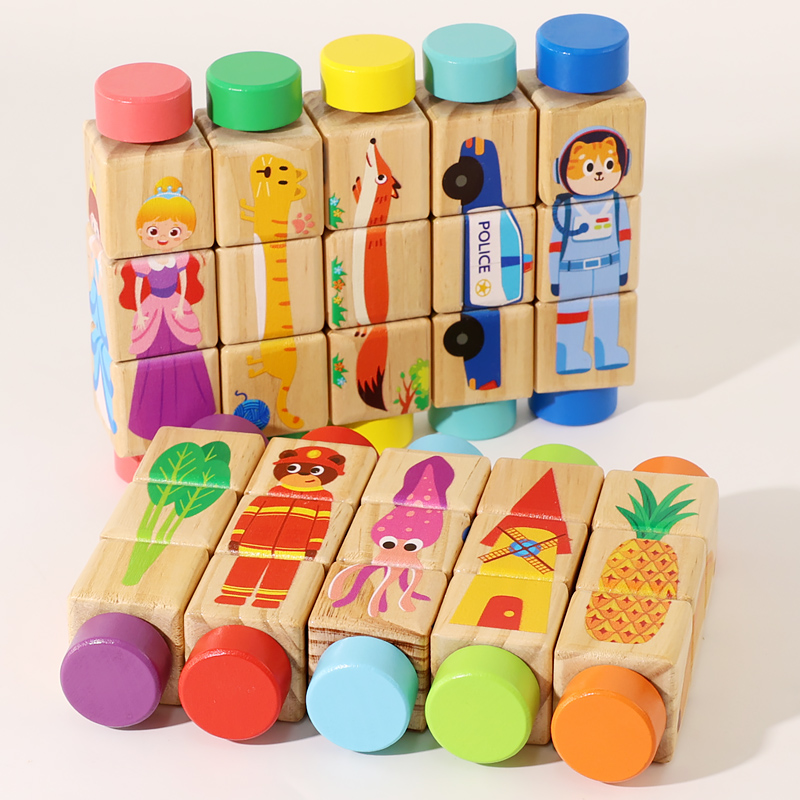 1pcs Baby Wooden Rotating Anim - Woodworking Kids Toys incelemesi ve fiyatı