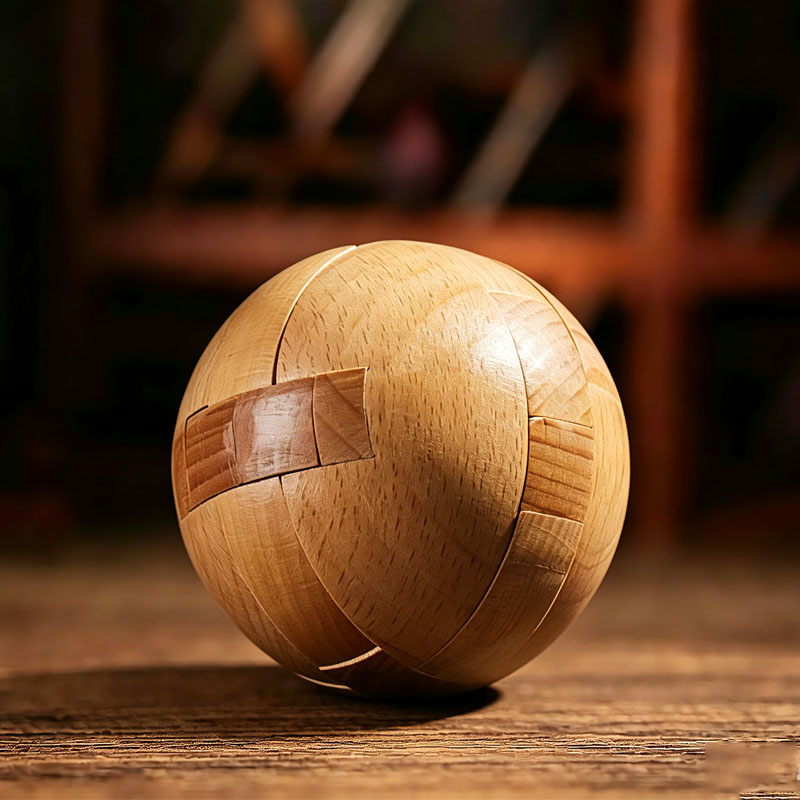 Classic Wooden Puzzle Ball Mag - Woodworking Kids Toys incelemesi ve fiyatı