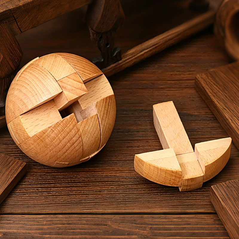 Classic Wooden Puzzle Ball Mag - Woodworking Kids Toys incelemesi ve fiyatı