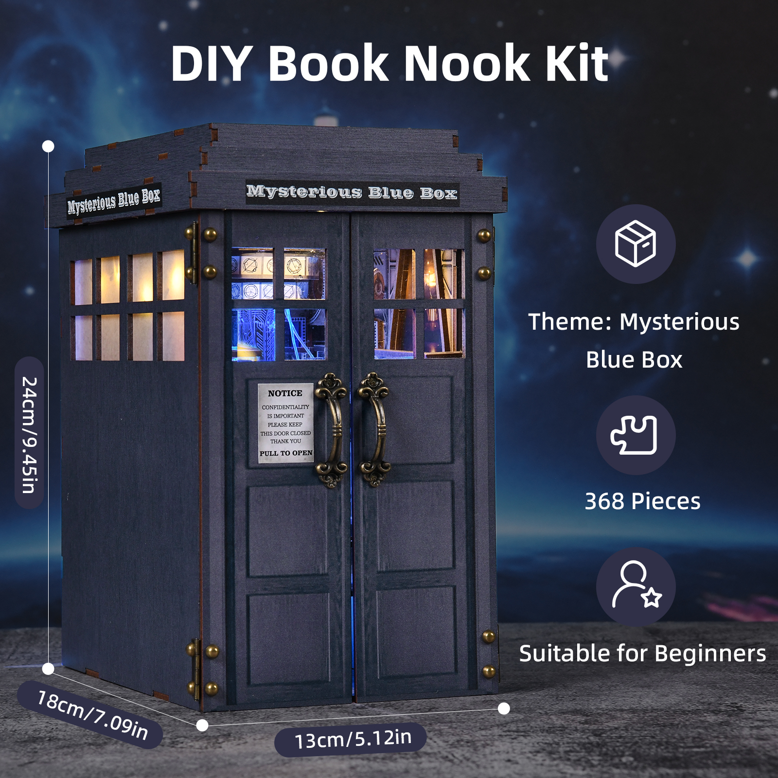 Book Nook Kit Blue Telephone B - Woodworking Blueprint incelemesi ve fiyatı
