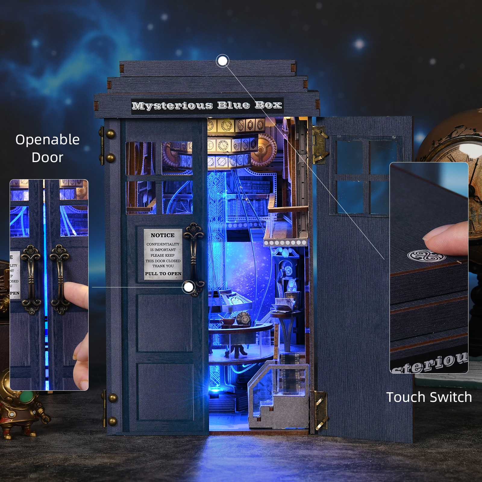 Book Nook Kit Blue Telephone B - Woodworking Blueprint incelemesi ve fiyatı