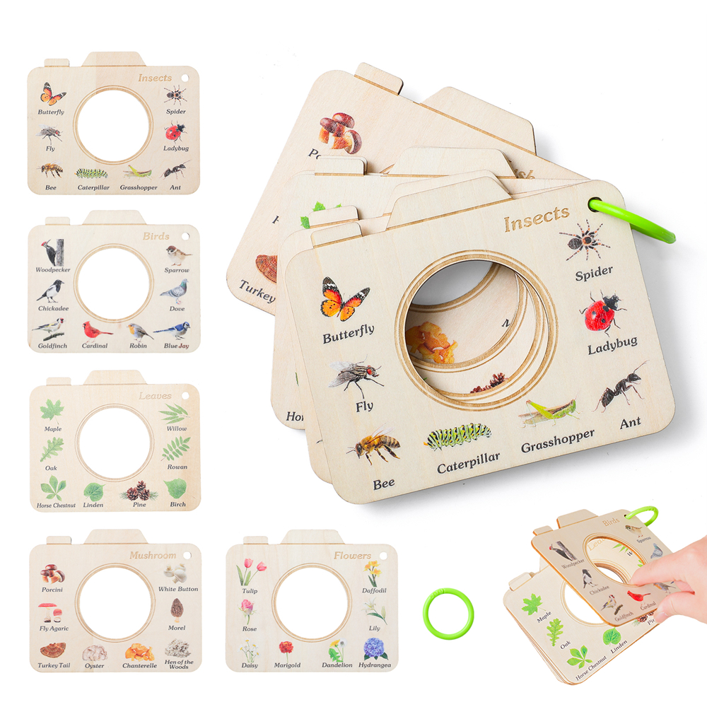 Wooden Camera Shape Nature Cog - Woodworking Kids Toys incelemesi ve fiyatı