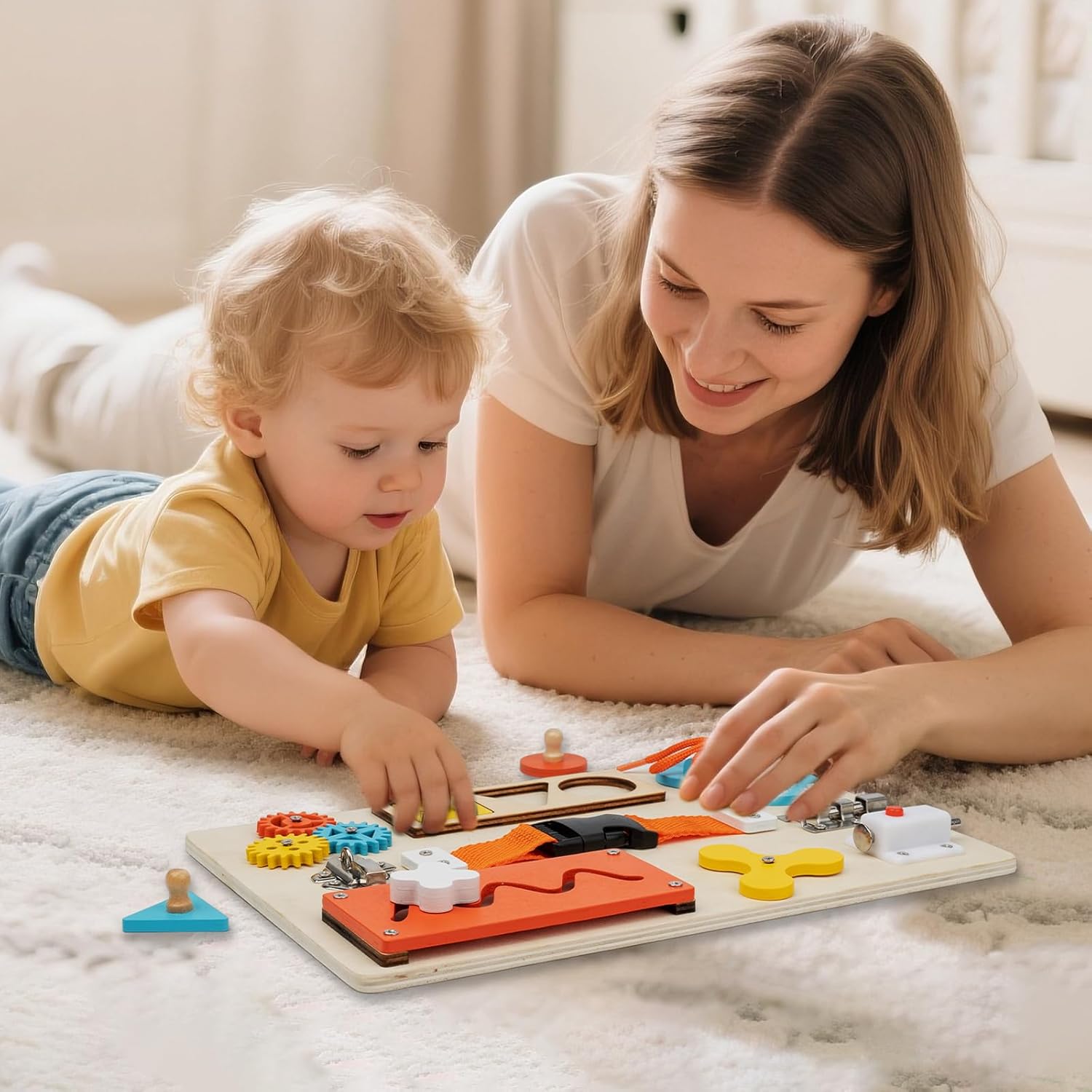 Montessori Busy Board for Todd - Woodworking Kids Toys incelemesi ve fiyatı