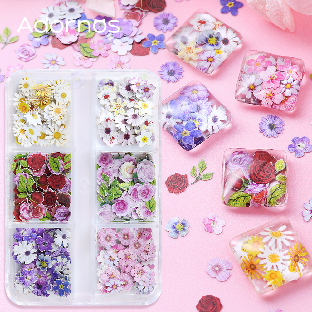 6 Grids Flowers Wood Pulp Chip - Woodworking Epoxy incelemesi ve fiyatı