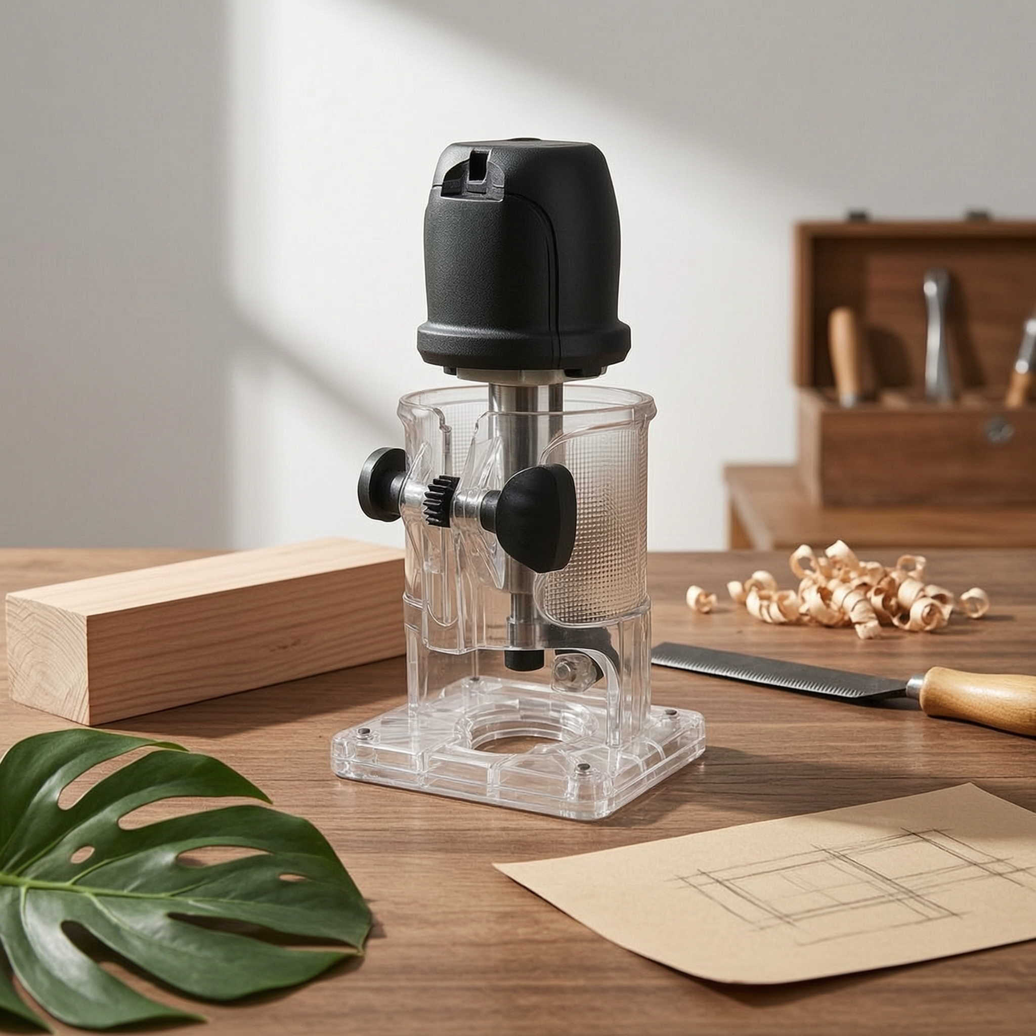 Transparent Trimmer Router Gua - Woodworking Power Tools incelemesi ve fiyatı
