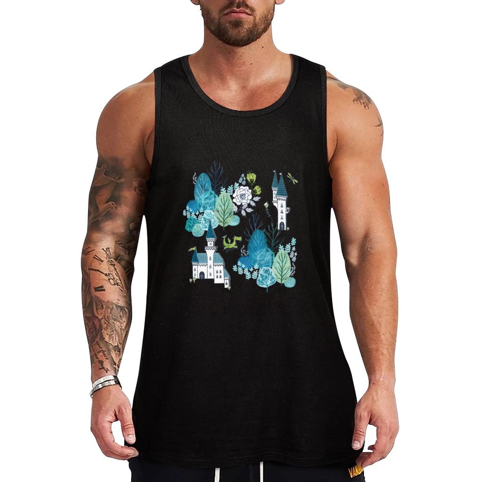 Fairy tale woods blue Tank Top - Woodworking Blueprint incelemesi ve fiyatı