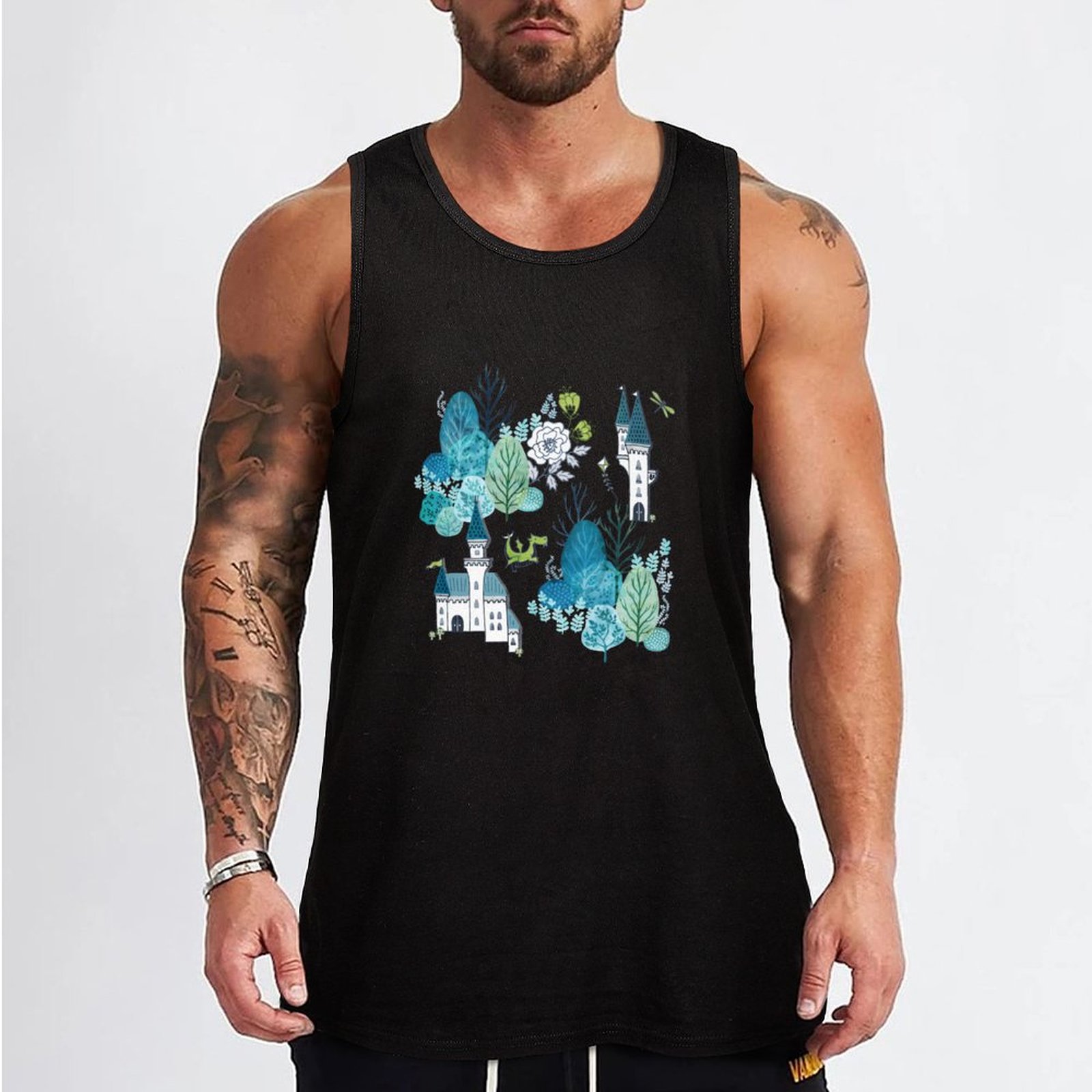Fairy tale woods blue Tank Top - Woodworking Blueprint incelemesi ve fiyatı